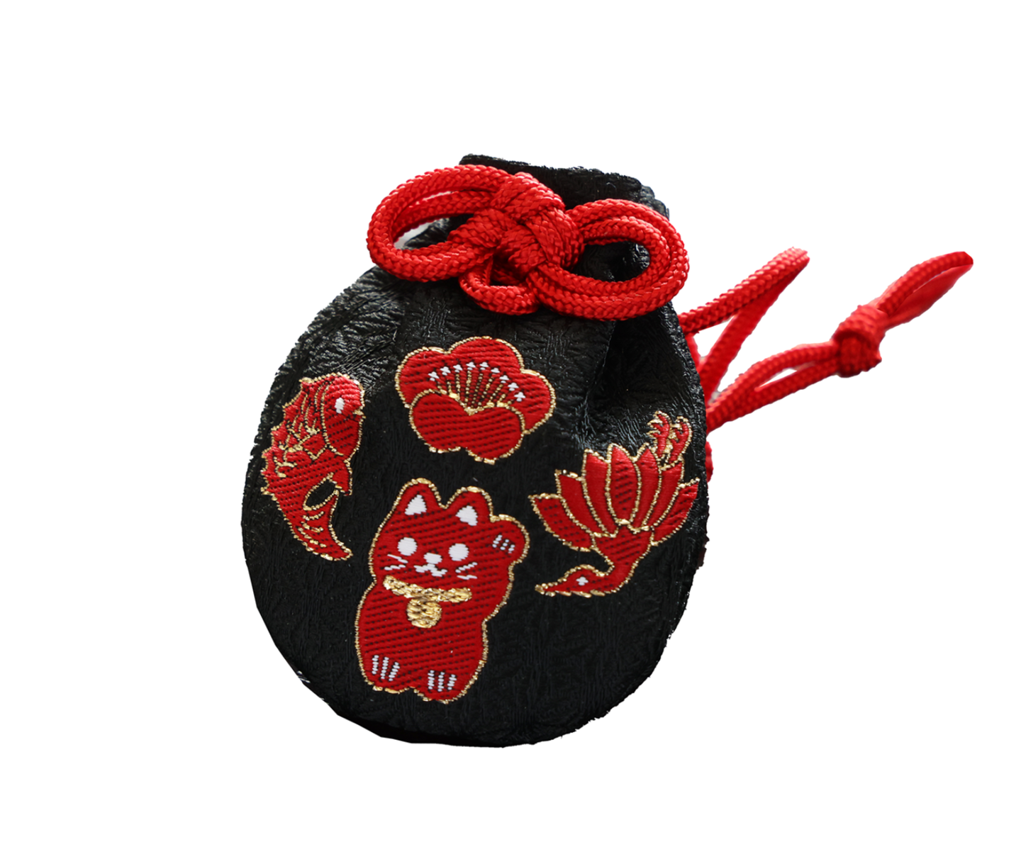 福寄せ巾着 黒色